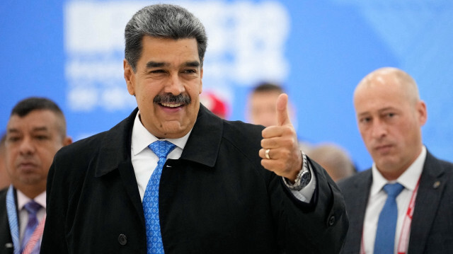 Le président vénézuélien Nicolas Maduro arrive au sommet des BRICS à Kazan le 24 octobre 2024.