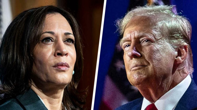 La vice-présidente américaine et candidate démocrate à l'élection présidentielle de novembre 2024, Kamala Harris et l'ancien président des États-Unis et candidat républicain, Donald Trump.