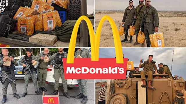 McDonalds'ın İsrail askerlerine 'bedava yemek' dağıttığı fotoğraflar dünya çapında büyük tepki toplamıştı.