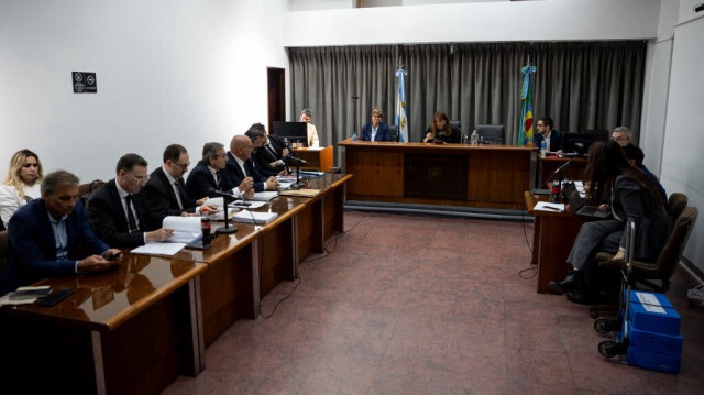 L'audience au cours de laquelle l'ancienne infirmière Gisella Dahiana Madrid témoignera dans le cadre d'une enquête sur la mort de la star du football, à San Isidro, province de Buenos Aires, le 2 octobre 2024.