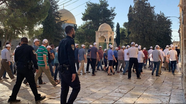 Des colons israéliens illégaux ont envahi la mosquée Al-Aqsa à Jérusalem-Est, le 03 octobre 2024.