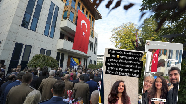Saraybosna Büyükelçiliğinde düzenlenen resepsiyon