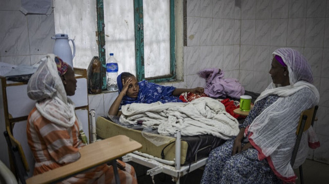 Une femme attend d'accoucher à la maternité de l'hôpital général de Mekele, dans la région du Tigré, le 10 octobre 2024. 