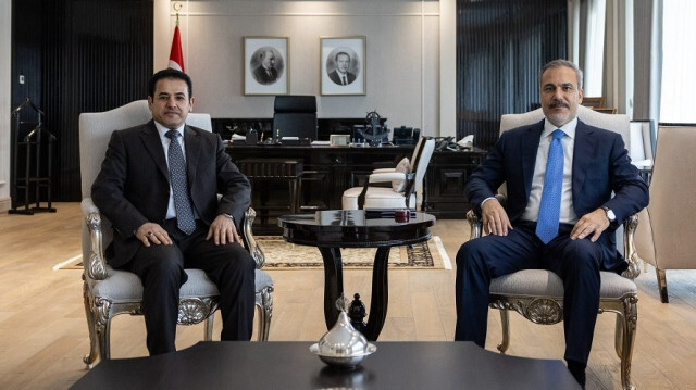 Turkish Foreign Minister Hakan Fidan receives Iraqi National Security Advisor, Qasim al-Araji in Ankara, Türkiye on October 31, 2024.