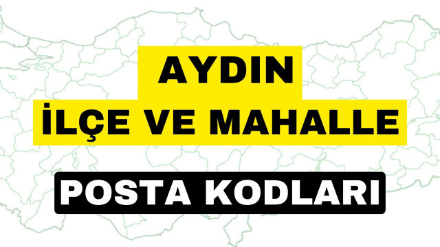 Aydın posta kodları