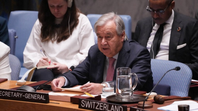 Le Secrétaire général de l'ONU, António Guterres, assiste à une réunion du Conseil de sécurité sur la situation au Moyen-Orient au siège des Nations Unies, le 2 octobre 2024 à New York.