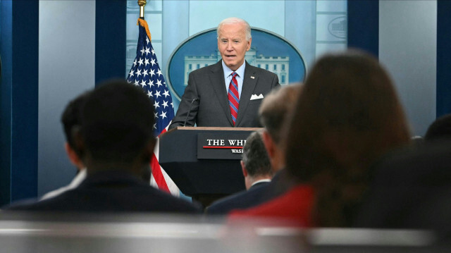 Le président américain Joe Biden s'exprime lors de la conférence de presse quotidienne à la Maison Blanche à Washington, DC, le 4 octobre 2024. 