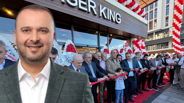 İyidere Belediye Başkanı Saffet Mete Rize'de Burger King şubesinin açılışına katıldı 