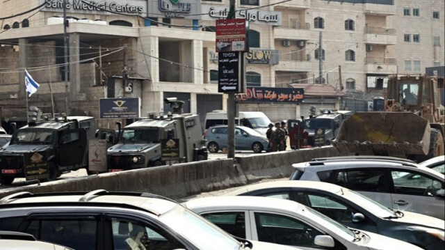 L'armée d'occupation lors d'un raid militaire à l'est de Ramallah, en Palestine occupée.