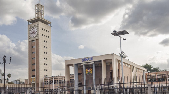 Le Parlement et le Sénat lors des délibérations des députés sur la destitution du vice-président kenyan Rigathi Gachagua, à Nairobi, le 8 octobre 2024.