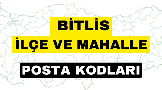 Bitlis posta kodu