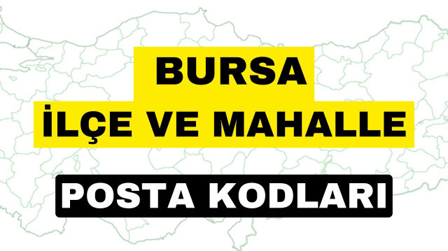 Bursa posta kodu