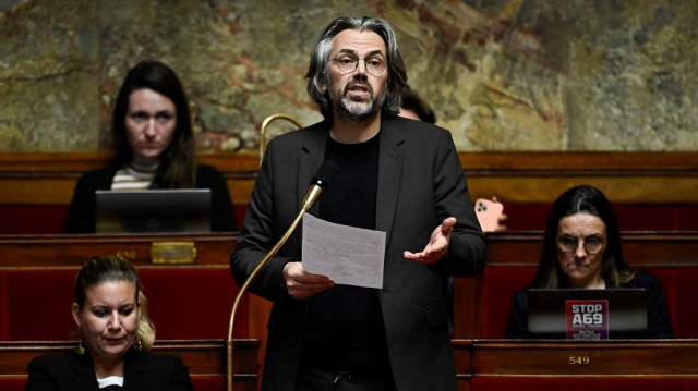Le député de La France Insoumise (LFI), Aymeric Caron, à l'Assemblée nationale, à Paris, le 24 octobre 2024.
