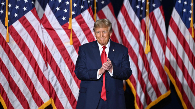 Le président américain, Donald Trump, à Des Moines, Iowa, le 15 janvier 2024.