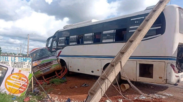 Une collision entre deux mini-cars a fait 20 morts et 11 blessés en Côte d'Ivoire, le 11 novembre 2024, sur la route Gagnoa-Soubré.