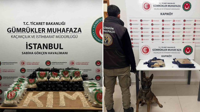 Üç ayrı operasyonda 81 bin adet captagon, 17 kilogram kokain ve 8 kilogram esrar ele geçirildi.