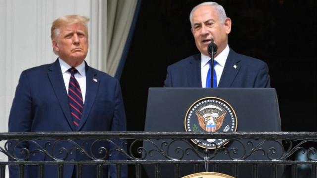 Le Président américain, Donald Trump (G) et le Premier ministre israélien, Benjamin Netanyahu (D).