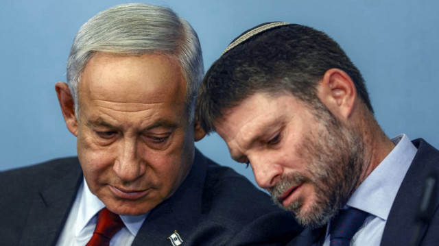 Le Premier ministre israélien Benjamin Netanyahu et le ministre israélien des Finances Bezalel Smotrich.