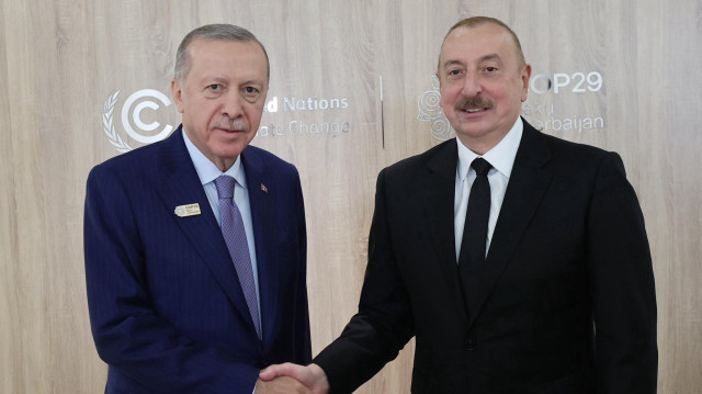 Cumhurbaşkanı Recep Tayyip Erdoğan-Azerbaycan Cumhurbaşkanı İlham Aliyev 