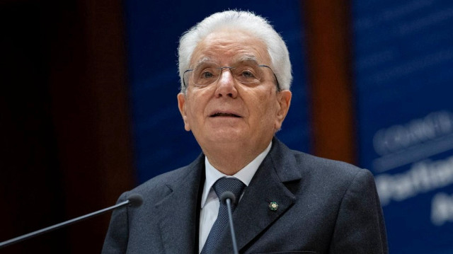 Italy's President Sergio Mattarella 