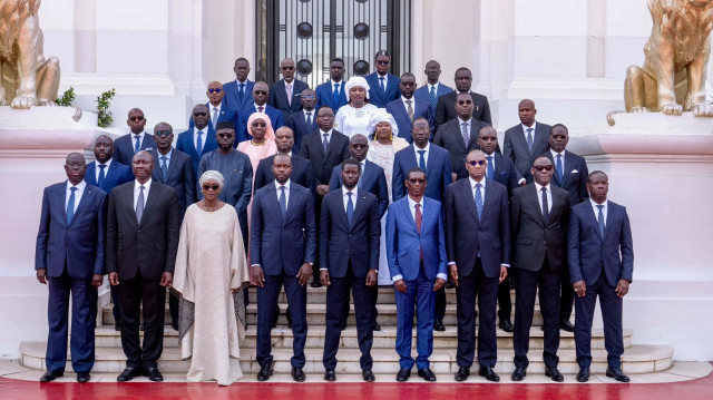 Photo officielle du gouvernement du Sénégal, dirigé par le Premier ministre Ousmane Sonko, sous la présidence de Bassirou Diomaye Faye.