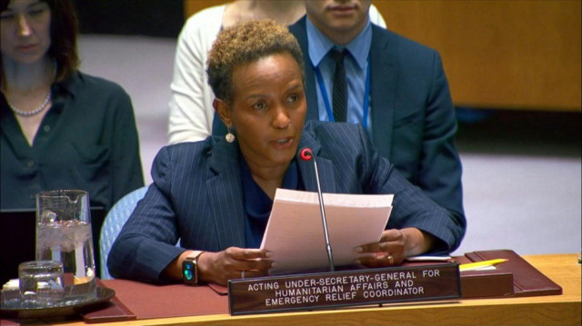 La Secrétaire générale adjointe par intérim du bureau des affaires humanitaires des Nations Unies (OCHA), Joyce Msuya.