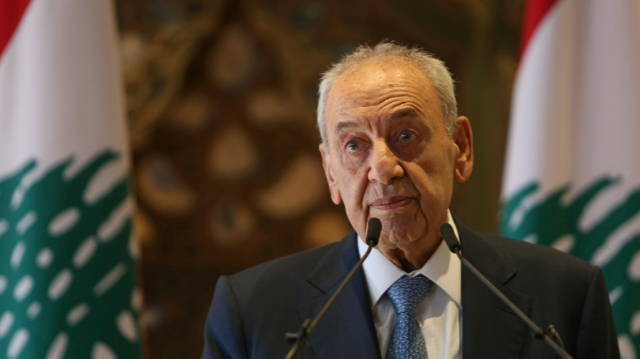 Lebanese Parliament Speaker Nabih Berri 