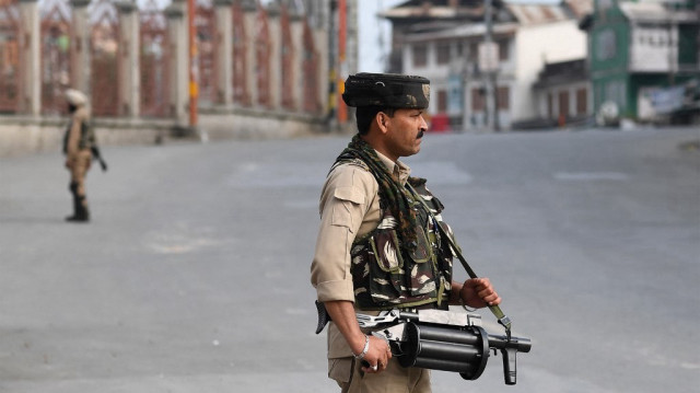 Le personnel de sécurité au Pakistan.