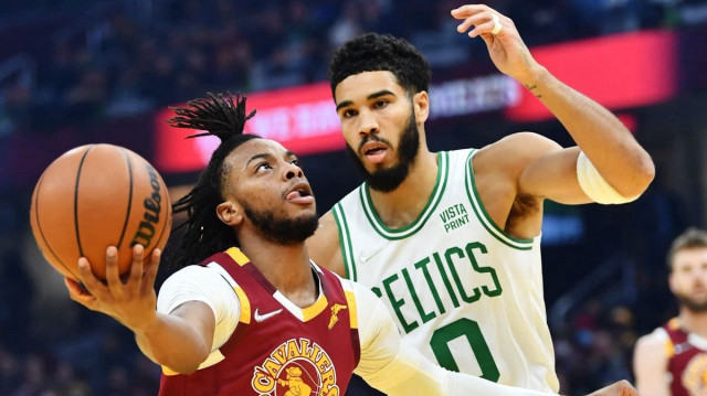 Boston Celtics-Cleveland Cavaliers maçından bir kare