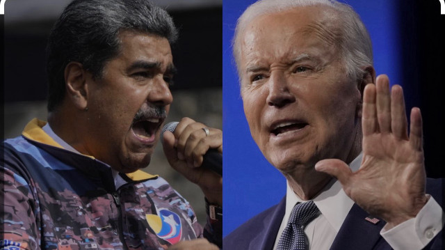 Le président du Venezuela Nicolás Maduro et le 46e président américain, Joe Biden.