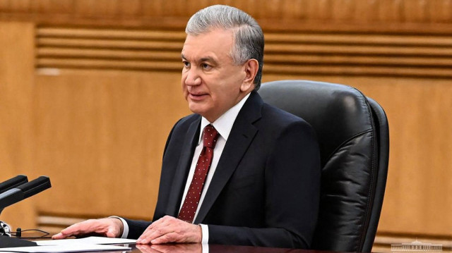 Le président ouzbek Shavkat Mirziyoyev.