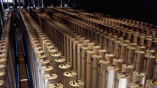 Cascade de centrifugeuses testées pour l'enrichissement d'uranium, à Piketon, dans l'Ohio.