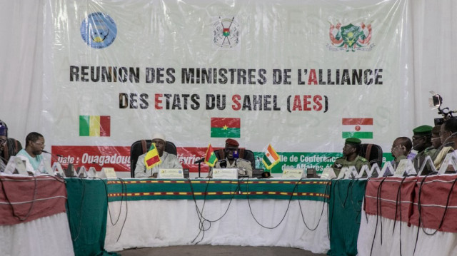 Une réunion des ministres de l'Alliance des États du Sahel (AES), à Ouagadougou, le 15 février 2024.