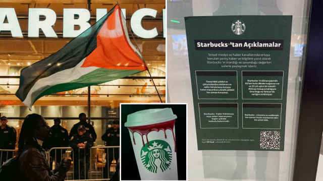 Starbuck'ın mağazalara astığı afişlerden biri.