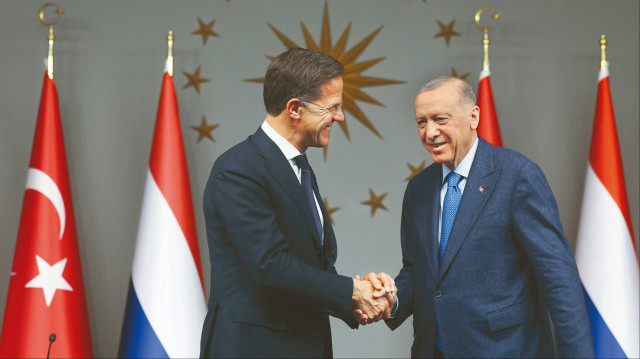 NATO’nun yeni Genel Sekreteri Mark Rutte ve Cumhurbaşkanı Tayyip Erdoğan