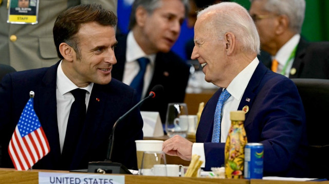 Le président français Emmanuel Macron et son homologue américain Joe Biden.