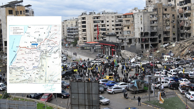 İsrail ile varılan ateşkes anlaşması sonrası Lübnan'da halk evlerine dönmeye başladı.