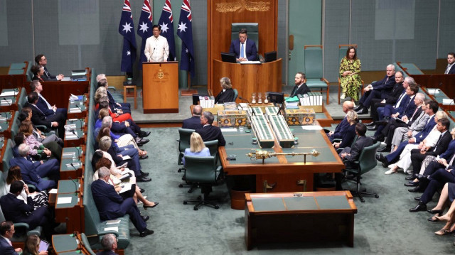 La Chambre des représentants au Parlement de Canberra en Australie.