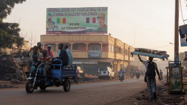 Une rue de Bamako au Mali.