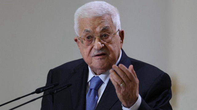 Le Président de l'Autorité palestinienne, Mahmoud Abbas.