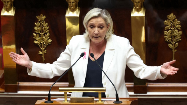  La cheffe de l'extrême droite, Marine Le Pen.