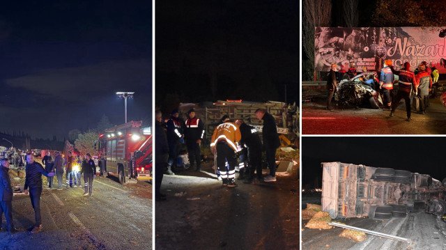 İzmir'de freni boşalan kamyonun yedi aracı biçtiği kazada üç kişi hayatını kaybetti.