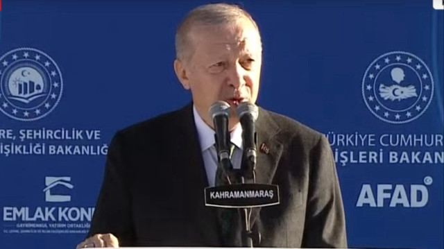 Cumhurbaşkanı Recep Tayyip Erdoğan Kahramanmaraş'ta.