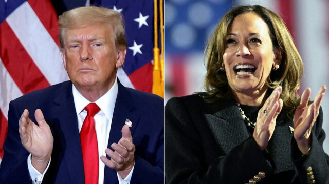 L'ancien président des États-Unis et candidat républicain, Donald Trump et la vice-présidente américaine et candidate démocrate à l'élection présidentielle, Kamala Harris.