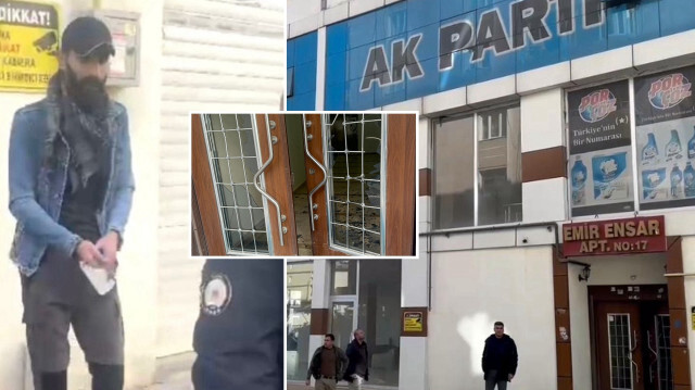 Iğdır'da AK Parti il binasına gördüğü rüyanın etkisiyle saldırdığını ifade eden şahıs akıl hastanesine sevk edildi.