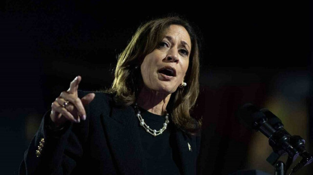 Democratic candidate and US Vice President Kamala Harris 