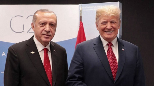 Le Président turc, Recep Tayyip Erdogan (G) et le Président américain, Donald Trump (D). 