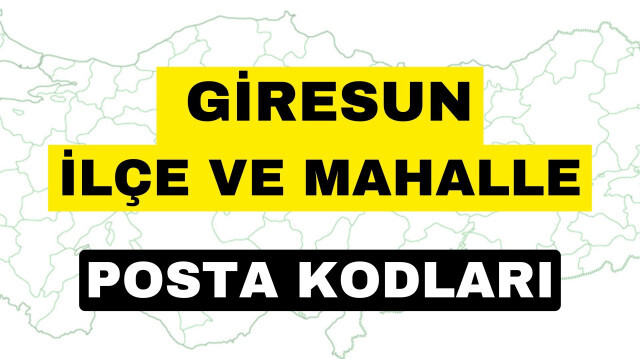 Giresun posta kodu