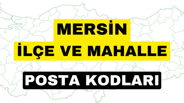 Mersin posta kodu