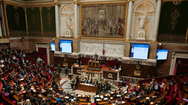 L'Hémicycle du parlement français. 